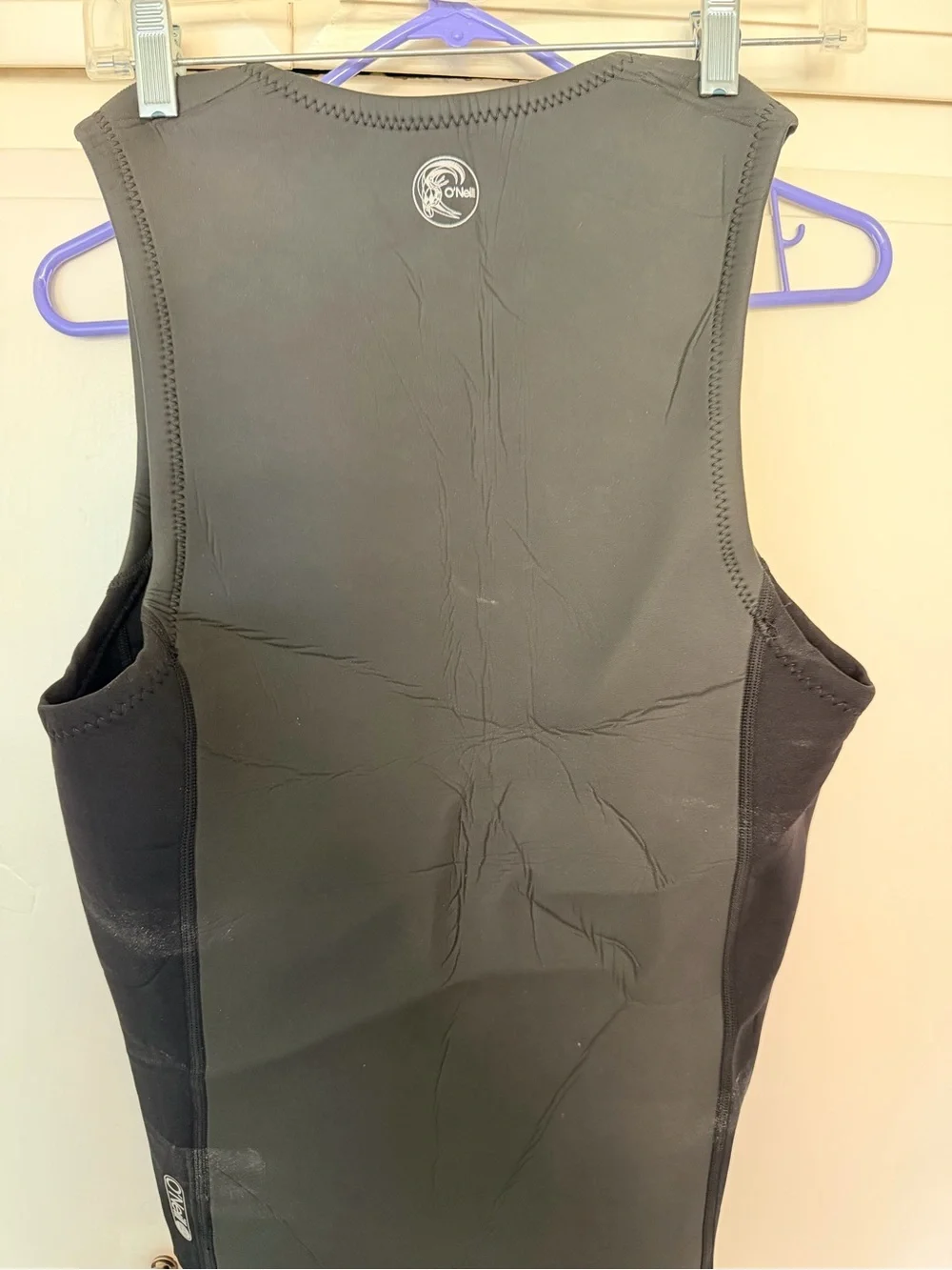 O'Neill Men's Black Neoprene Swim Rash Guard Vest